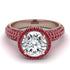 Diamond Cluster Halo Engagement Ring - Katie No. 47 image 3