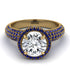 Diamond Cluster Halo Engagement Ring - Katie No. 61 image 3