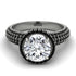 Diamond Cluster Halo Engagement Ring - Katie No. 33 image 3