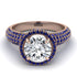 Diamond Cluster Halo Engagement Ring - Katie No. 62 image 3