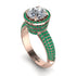 Diamond Cluster Halo Engagement Ring - Katie No. 17 image 1