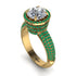 Diamond Cluster Halo Engagement Ring - Katie No. 16 image 1