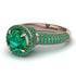 Emerald Cluster Halo Engagement Ring - Katie No. 20 image 2