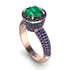 Emerald Cluster Halo Engagement Ring - Katie No. 65 image 1