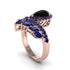 Black Diamond Crown Radiance Engagement Ring - Aviana No. 68 image 2