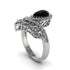 Black Diamond Crown Radiance Engagement Ring - Aviana No. 9 image 2