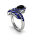 Black Diamond Crown Radiance Engagement Ring - Aviana No. 69 image 2