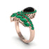 Black Diamond Crown Radiance Engagement Ring - Aviana No. 23 image 2