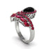 Black Diamond Crown Radiance Engagement Ring - Aviana No. 54 image 2