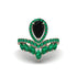 Black Diamond Crown Radiance Engagement Ring - Aviana No. 23 image 1