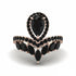 Black Diamond Crown Radiance Engagement Ring - Aviana No. 38 image 1