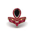 Black Diamond Crown Radiance Engagement Ring - Aviana No. 52 image 1
