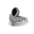 Black Diamond Crown Radiance Engagement Ring - Aviana No. 9 image 3
