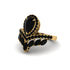 Black Diamond Crown Radiance Engagement Ring - Aviana No. 37 image 3
