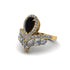 Black Diamond Crown Radiance Engagement Ring - Aviana No. 7 image 3