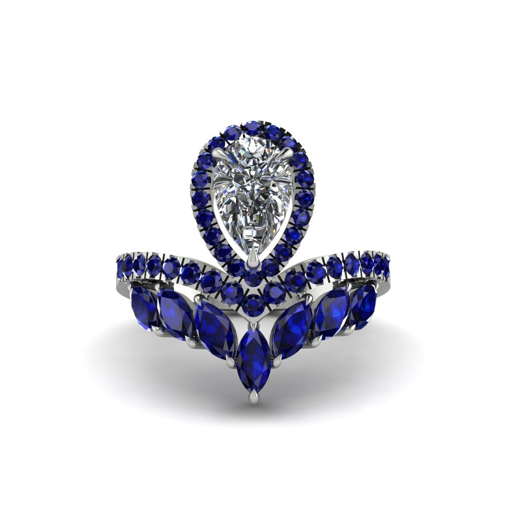 Diamond Crown Radiance Engagement Ring - Aviana No. 63