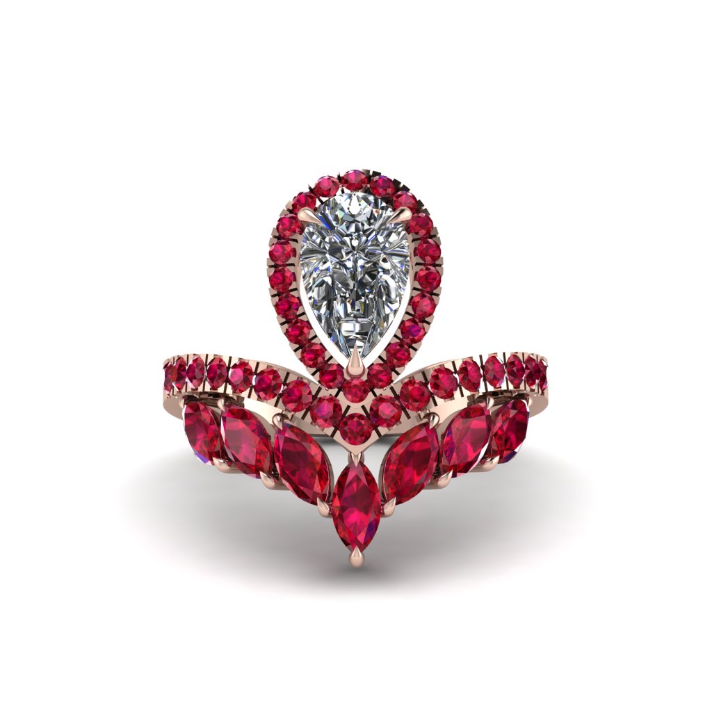 Diamond Crown Radiance Engagement Ring - Aviana No. 47