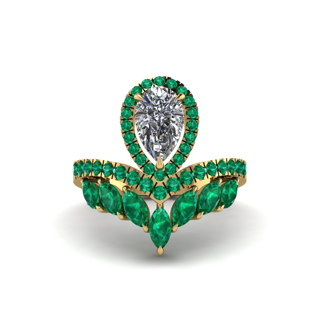 Diamond Crown Radiance Engagement Ring - Aviana No. 16