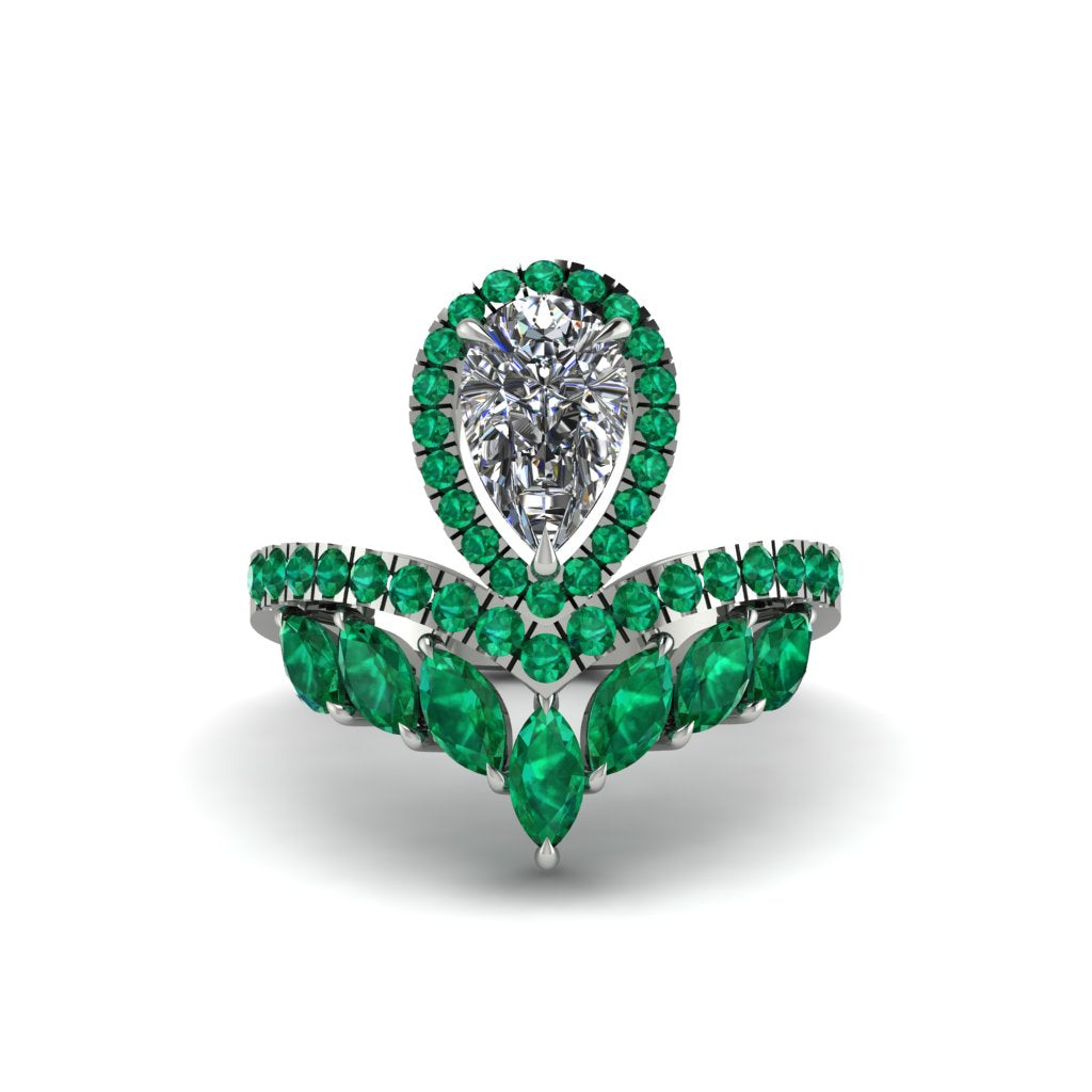 Diamond Crown Radiance Engagement Ring - Aviana No. 18
