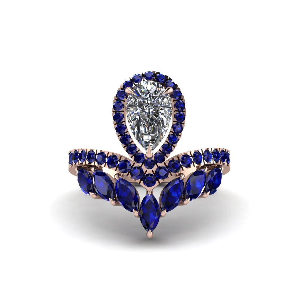 Diamond Crown Radiance Engagement Ring - Aviana No. 62