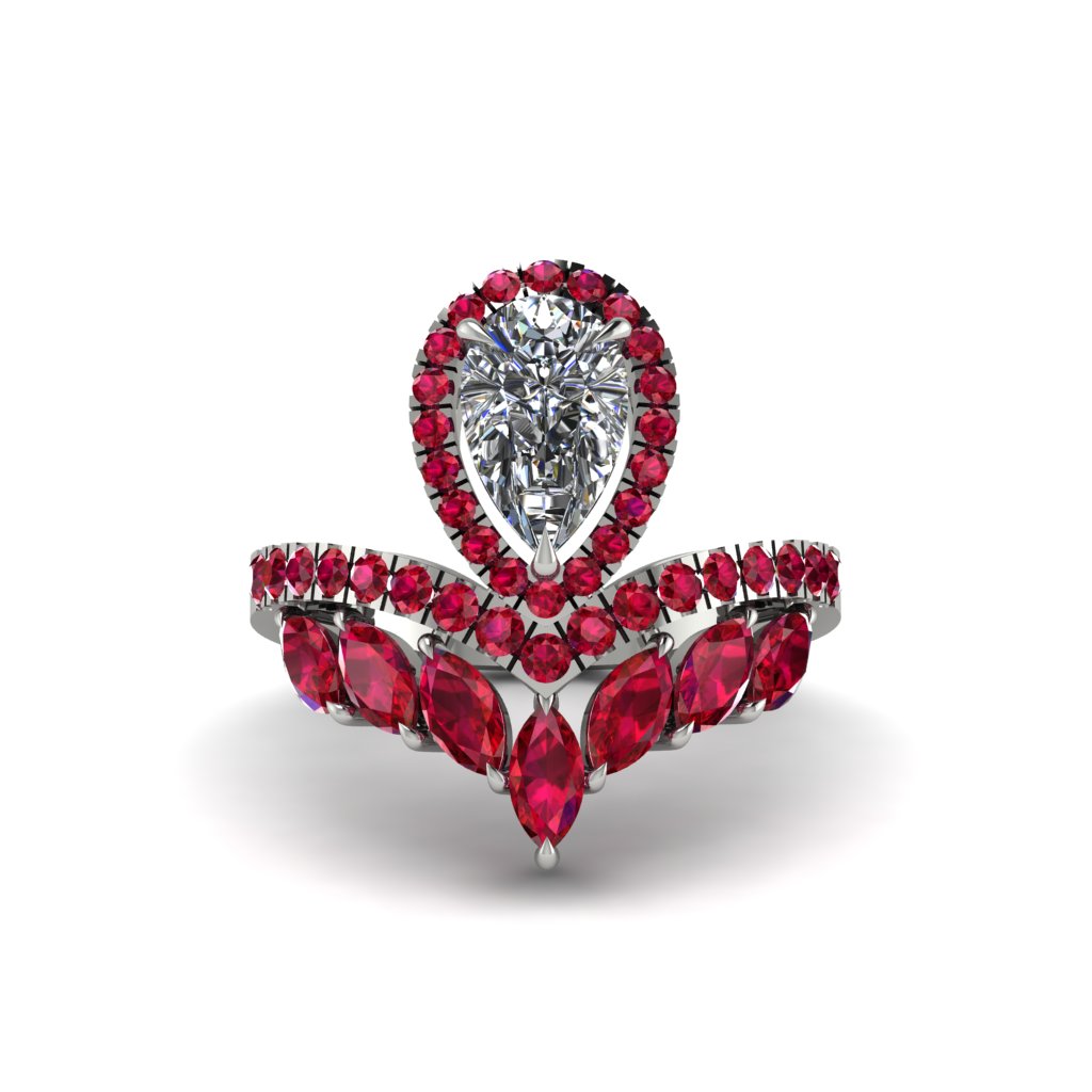 Diamond Crown Radiance Engagement Ring - Aviana No. 48