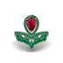 Ruby Crown Radiance Engagement Ring - Aviana No. 26 image 1