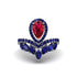 Ruby Crown Radiance Engagement Ring - Aviana No. 72 image 1