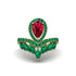 Ruby Crown Radiance Engagement Ring - Aviana No. 25 image 1