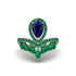 Sapphire Crown Radiance Engagement Ring - Aviana No. 29 image 1