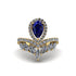 Sapphire Crown Radiance Engagement Ring - Aviana No. 13 image 1
