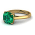 Cushion Cut Emerald Solitaire Engagement Ring - Royalty No. 4 image 2