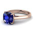 Cushion Cut Sapphire Solitaire Engagement Ring - Royalty No. 14 image 2