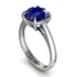Cushion Cut Sapphire Solitaire Engagement Ring - Royalty No. 15 image 1