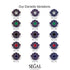 Sapphire Double Halo Gold Engagement Ring - Danielle No. 58 image 8