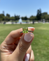 Trendy Hidden Halo Peridot Princess Cut Engagement Ring - Daria No. 707 image 5