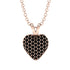 Dazzling Black Diamond Heart Gold Pendant - Kiara No. 8 image 1
