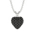 Dazzling Black Diamond Heart Gold Pendant - Kiara No. 9 image 1