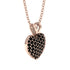 Dazzling Black Diamond Heart Gold Pendant - Kiara No. 8 image 2