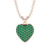 Dazzling Emerald Heart Gold Pendant - Kiara No. 5 image 1
