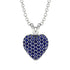 Dazzling Sapphire Heart Gold Pendant - Kiara No. 15 image 1