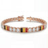 Diamond Tennis Bracelet with Belgium Flag no. 2 image 2