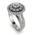 Diamond Double Halo Gold Engagement Ring - Danielle No. 3 image 2