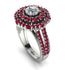 Diamond Double Halo Gold Engagement Ring - Danielle No. 48 image 2