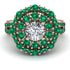 Diamond Double Halo Gold Engagement Ring - Danielle No. 17 image 3