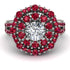 Diamond Double Halo Gold Engagement Ring - Danielle No. 48 image 3