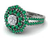 Diamond Double Halo Gold Engagement Ring - Danielle No. 18 image 1