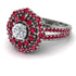 Diamond Double Halo Gold Engagement Ring - Danielle No. 48 image 1