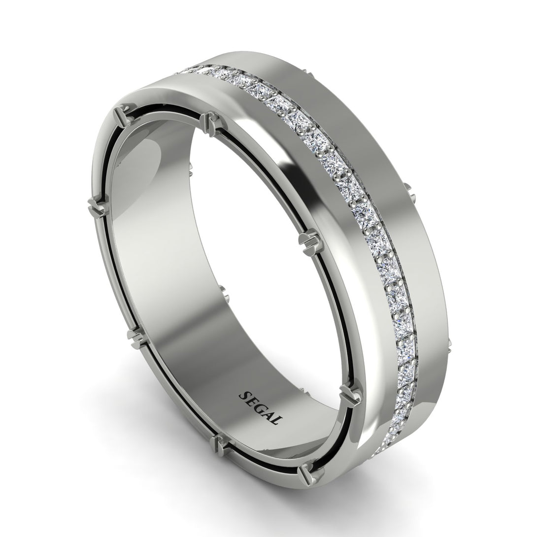 Diamond Eternal Elegance Men’s Wedding Ring - Roman No. 3