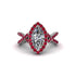 Diamond Marquise Split Shank Engagement Ring - Carly No. 48 image 2