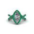Diamond Marquise Split Shank Engagement Ring - Carly No. 18 image 2